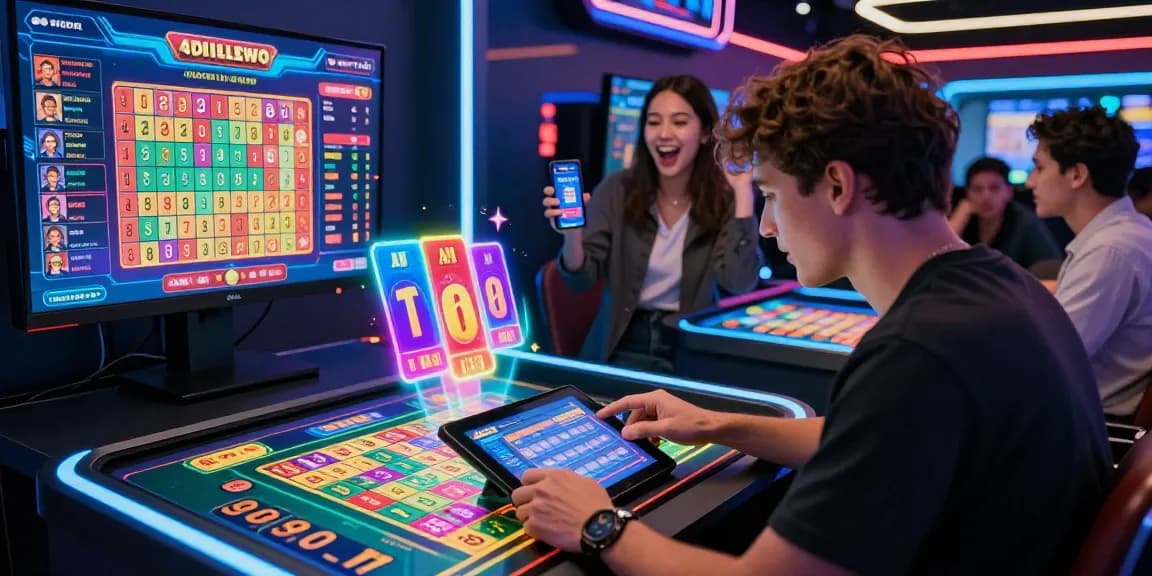 Exciting online gaming experience showcasing diverse players engaging with the levistoto platform, celebrating wins in a vibrant digital setting.
