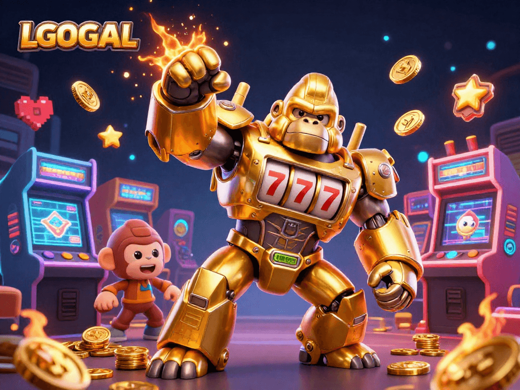 Experience exciting gameplay strategies with LGOGOAL's thrilling cartoon mech and vivid arcade elements.