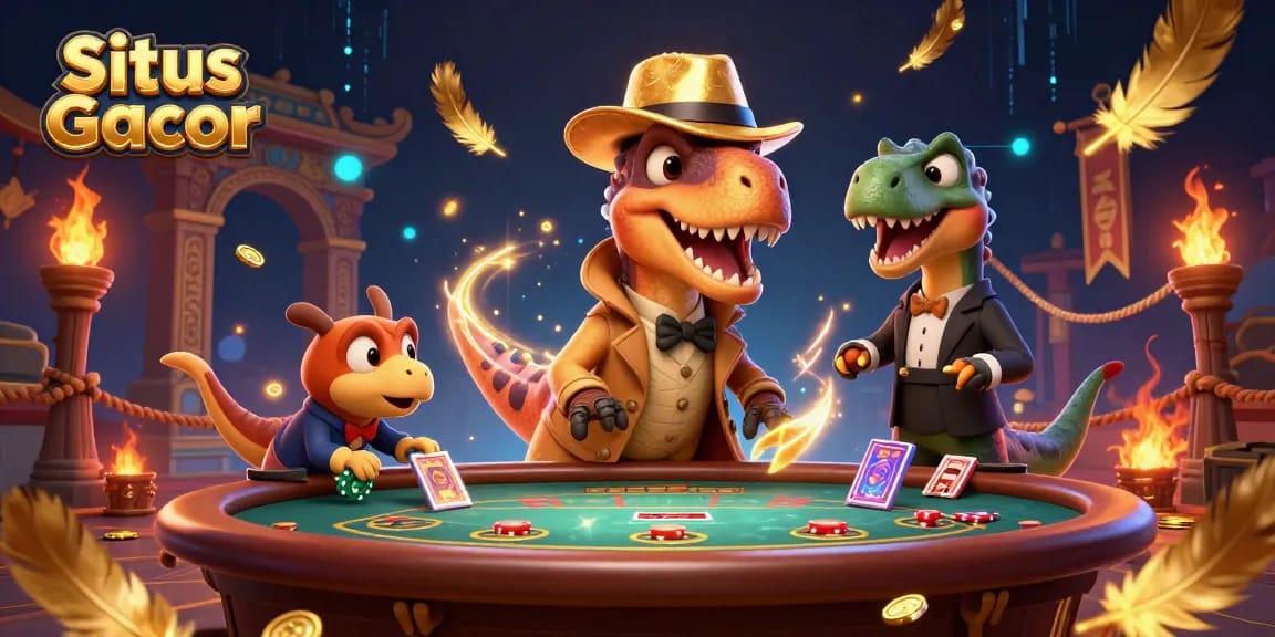 Situs Gacor memberikan pengalaman menggembirakan saat velociraptor dan teman-temannya beraksi di meja blackjack.