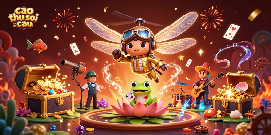 Experience the excitement of cao thu soi cau with lively characters and vibrant casino elements in a dynamic 3D scene.