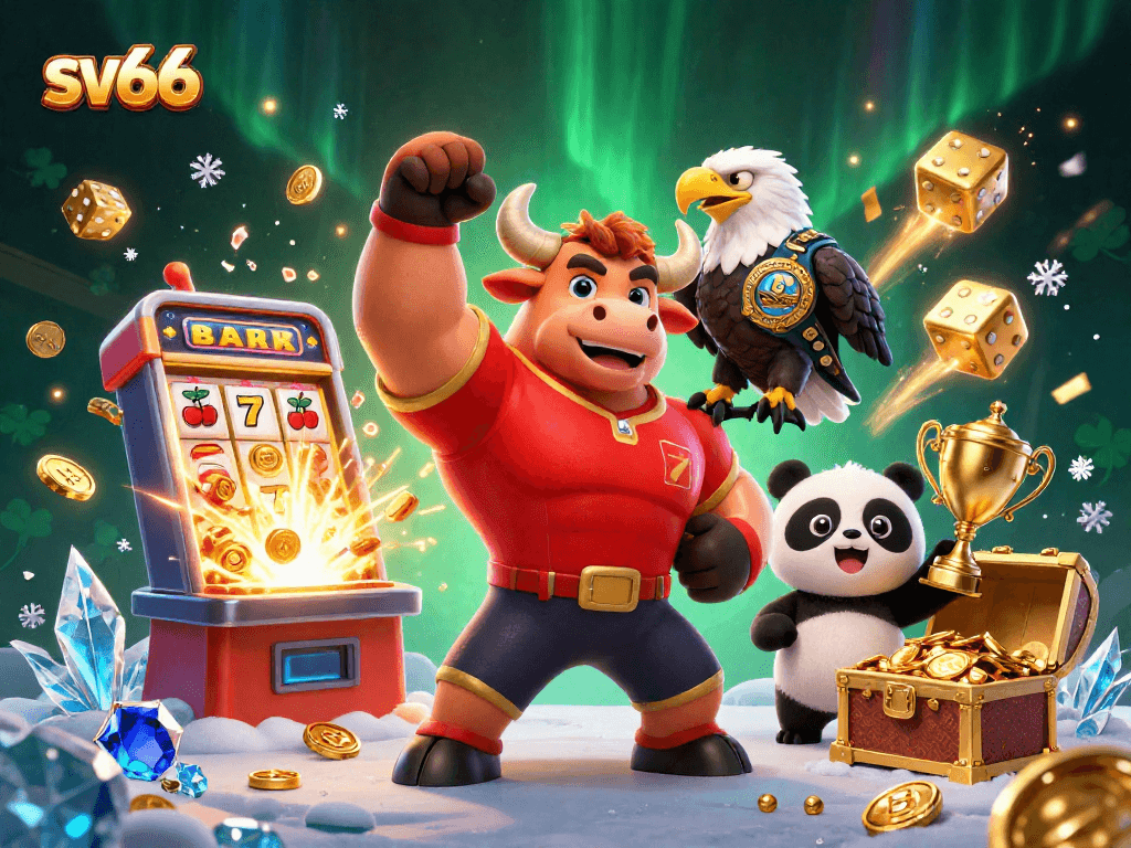 Experience sv66's exhilarating casino atmosphere with vibrant characters and dynamic gaming elements.