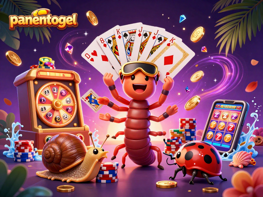 Play and win with panentogel featuring vibrant characters and exciting lottery elements.