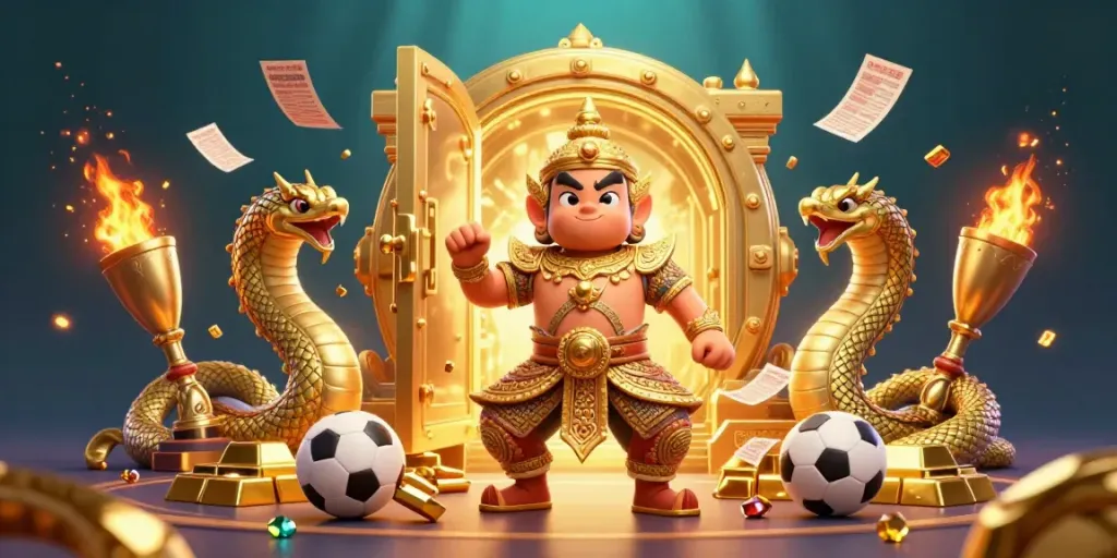 Menangkan taruhan mixparlay dengan karakter penjaga kuil dan naga di dunia kasino yang megah.