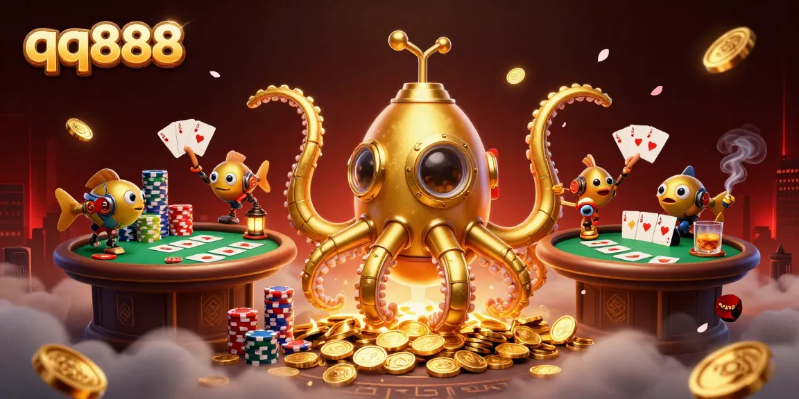 Maximize your gaming experience with qq888 and discover the golden kraken submarine amidst a sea of riches.