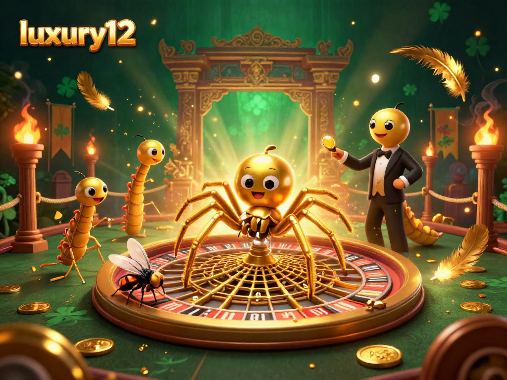 Bet big at luxury12 with exciting casino elements in a 3D cartoon scene.