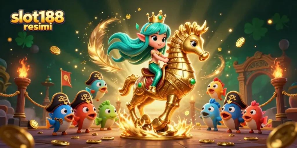 Slot188 resmi menghadirkan keseruan bermain dengan putri duyung dan ikan kartun beraksi.