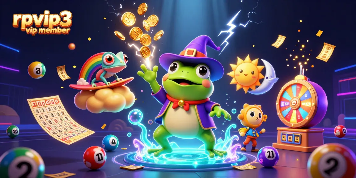 Try your luck with RPVIP3 VIP Member, featuring vibrant lottery balls and exciting gaming elements!