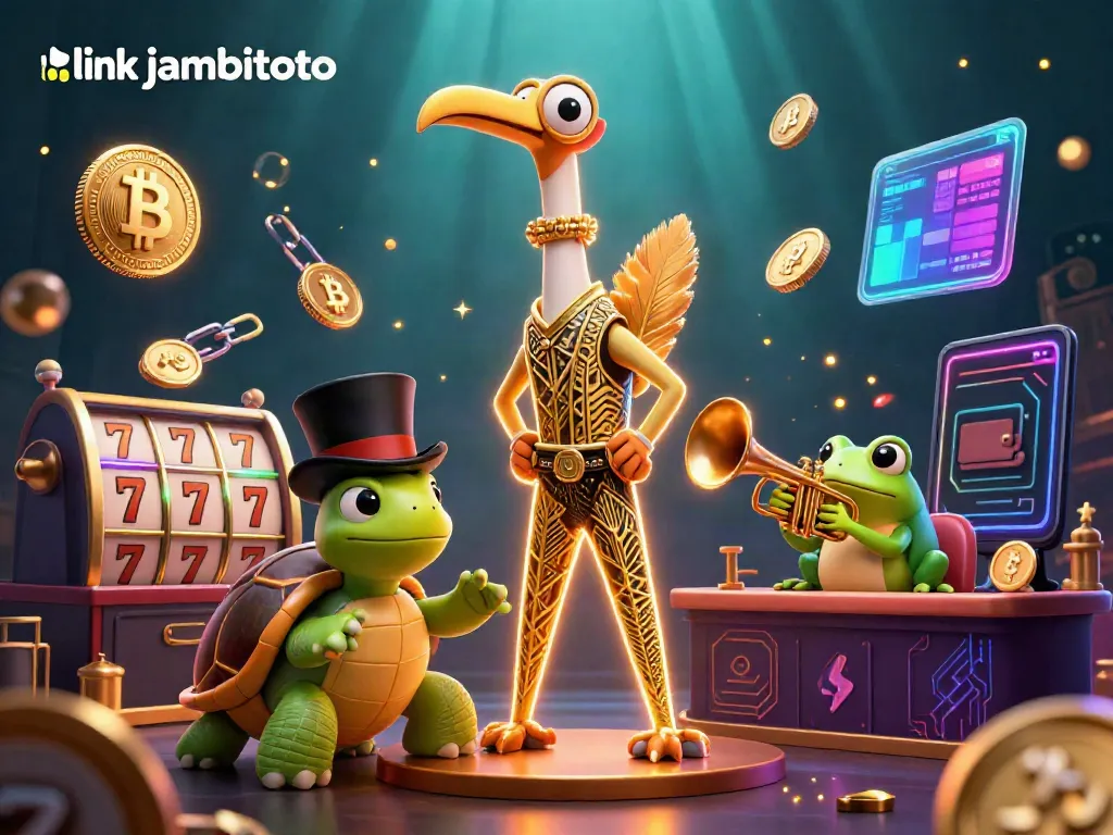 Experience thrilling gaming with link jambitoto featuring a vibrant casino scene full of colorful characters.