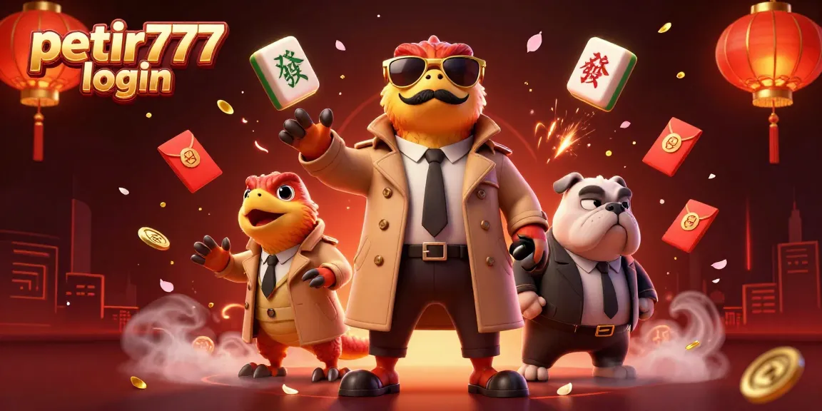 Experience the excitement of petir777 login with cartoon raptors at a casino, in a vibrant 3D scene.