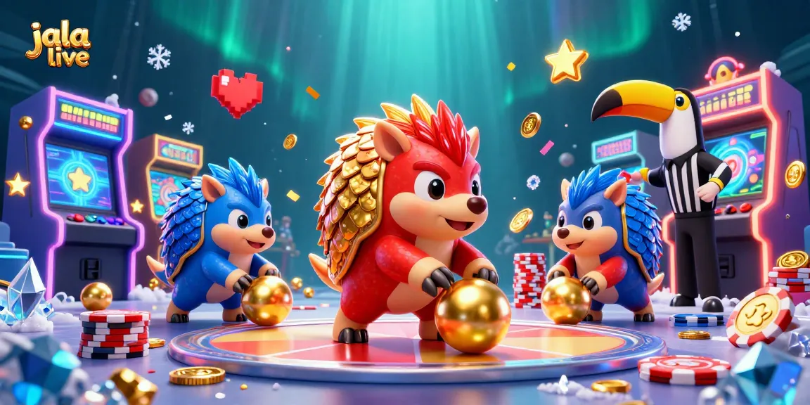 Engage in thrilling gameplay at jala live, where rival pangolins roll through golden balls and poker chips!