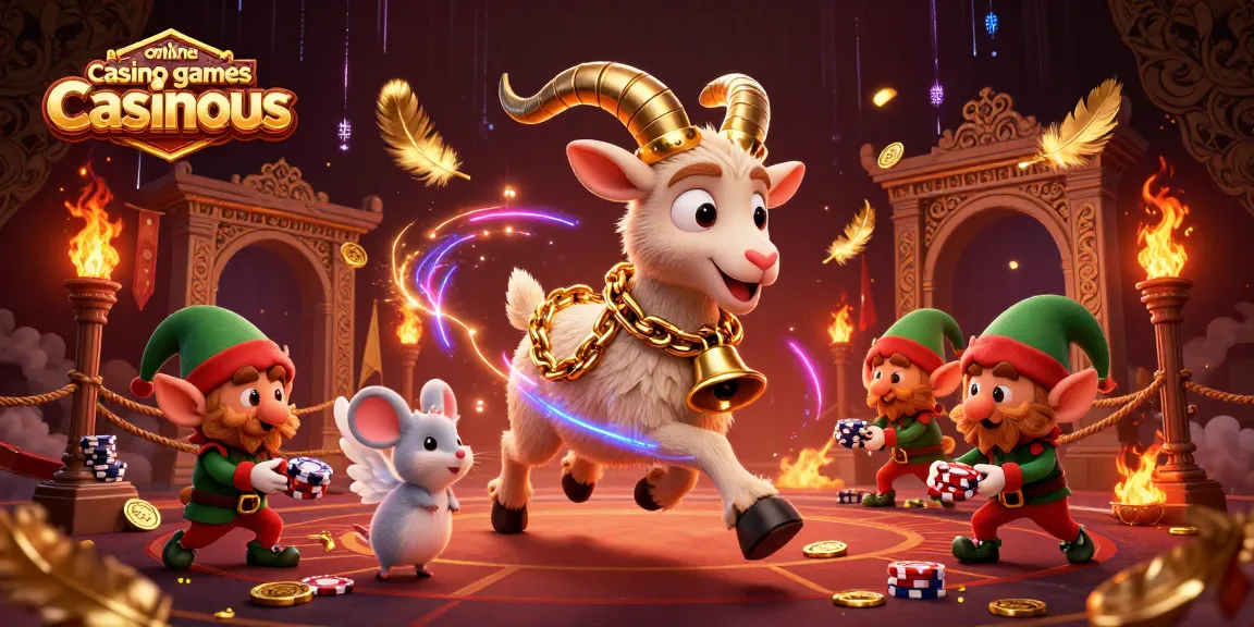 Engage in exciting online casino games casinous with festive characters in a captivating casino scene.