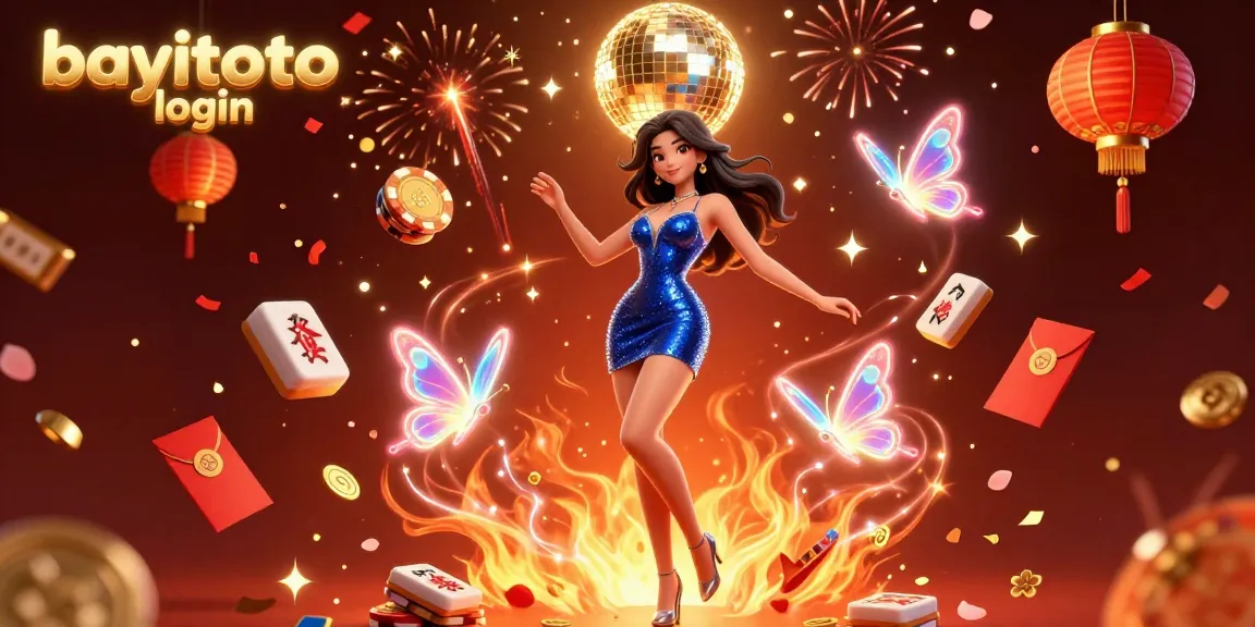 Experience the thrill of bayitoto login with engaging illustrations of gaming elements and celebratory visuals.