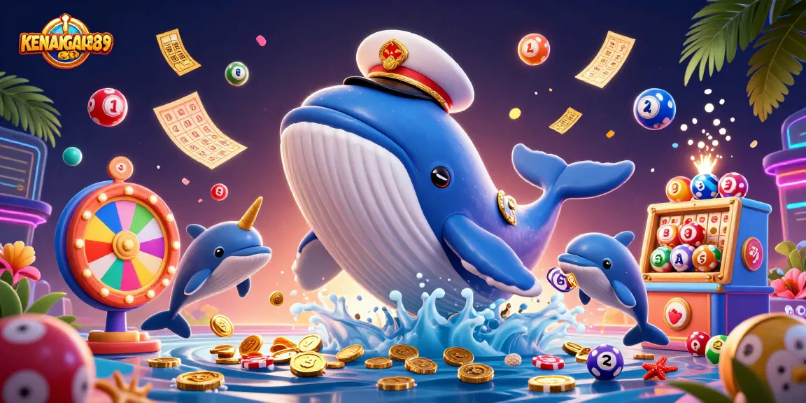 Experience KENANGAN889 with this vibrant 3D illustration showcasing exciting gambling elements.