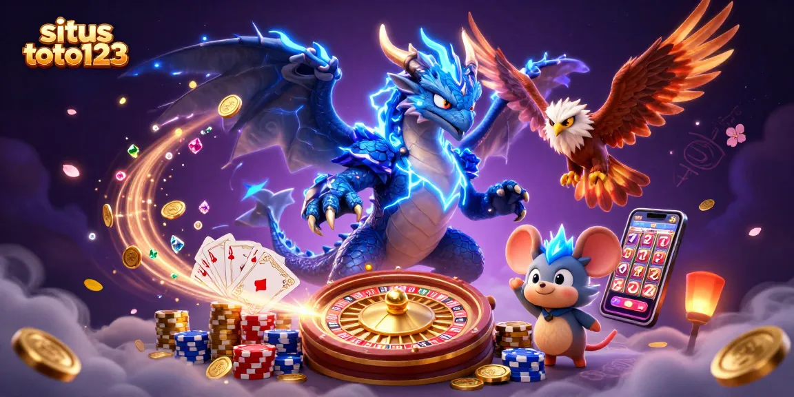 Engage with thrilling results at situs toto123; featuring dynamic characters amidst exciting casino elements.