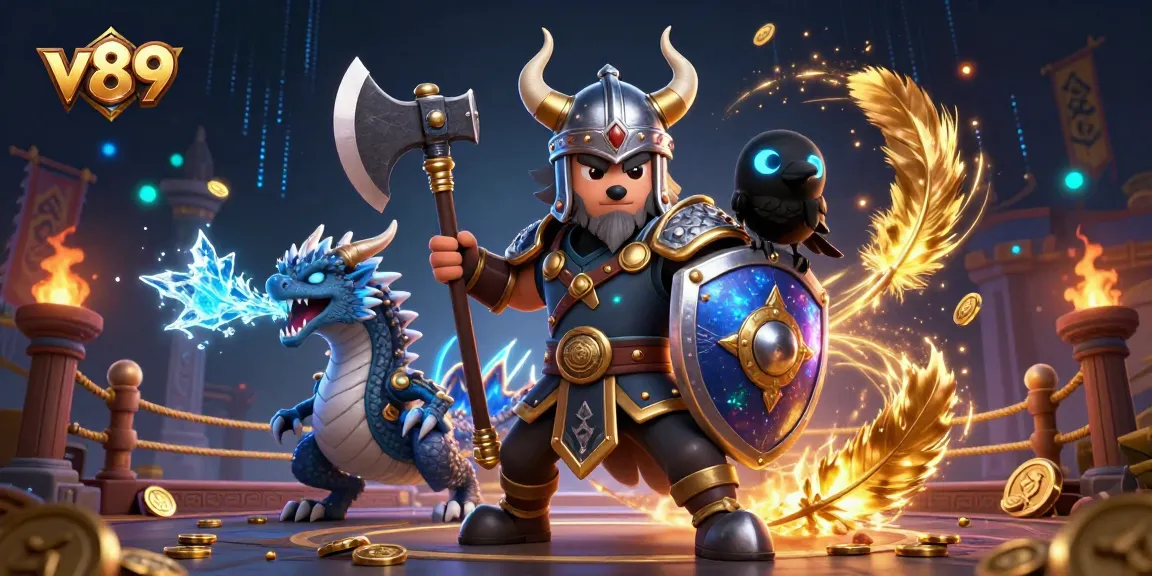 Gambarkan strategi menang di v89 dengan pahlawan Viking dan elemen kasino yang dinamis.