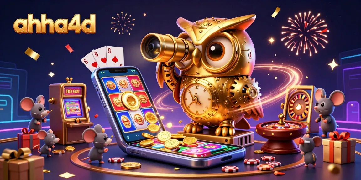 Experience thrilling gameplay with ahha4d as the majestic owl oversees the vibrant casino floor