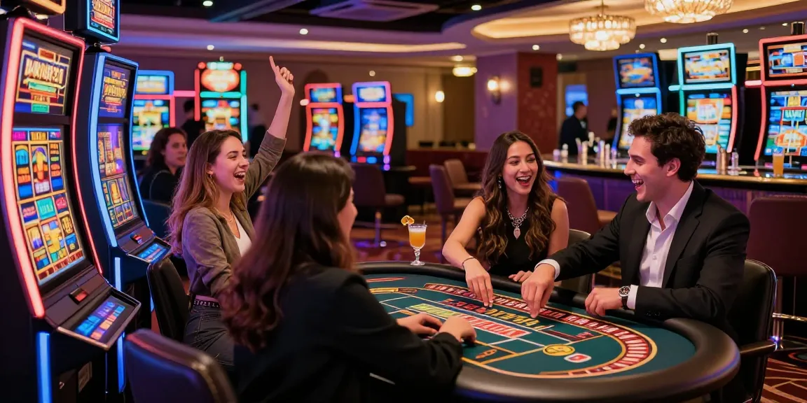 Atmosfer perjudian online LUXURY777 dengan pemain merayakan kemenangan di mesin slot dan meja roulette yang mewah.