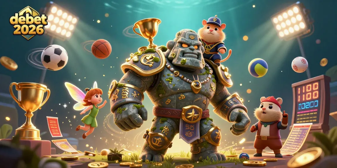 Join the winning action in debet2026 as animated characters celebrate big sports victories!