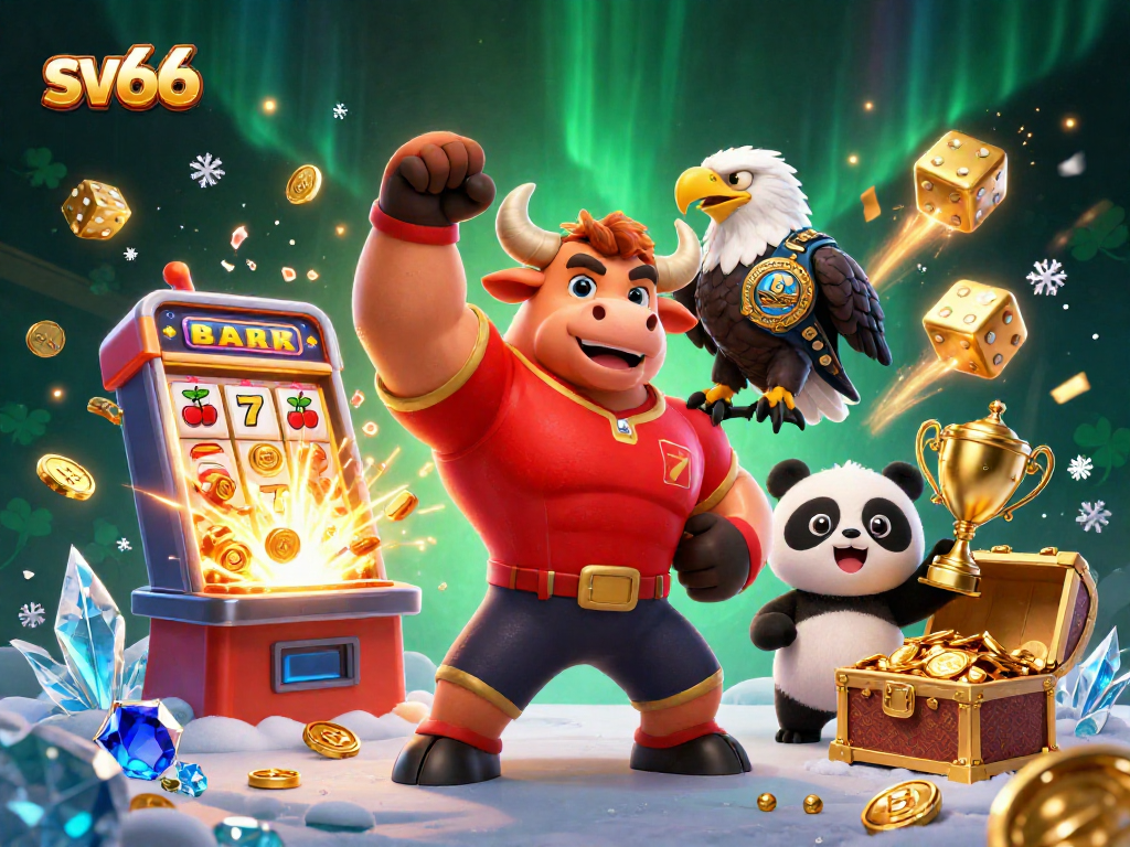 Experience sv66's exhilarating casino atmosphere with vibrant characters and dynamic gaming elements.