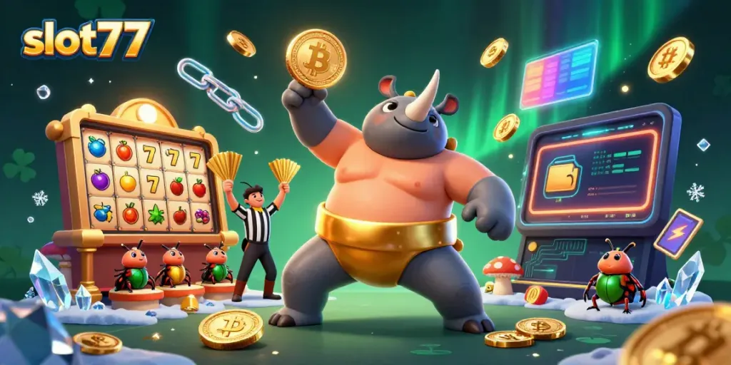 Slot77 menawarkan pengalaman bermain slot yang gacor dengan karakter menarik yang menciptakan suasana kasino yang menyenangkan.