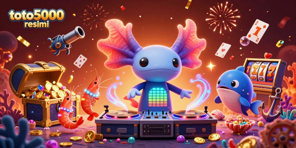 Experience thrilling fun with toto5000 resmi as the axolotl DJ spins on underwater turntables.