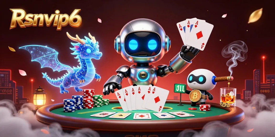Ikuti permainan poker yang menarik dengan Rsnvip6, menampilkan karakter yang hidup dan elemen kasino.
