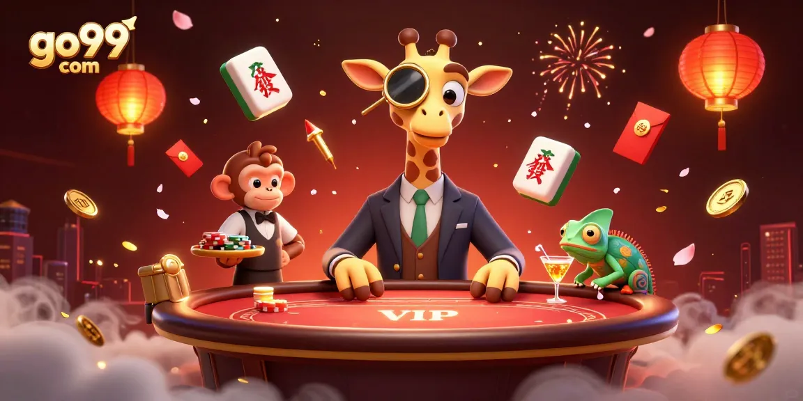 Experience exhilarating gaming at go99 com with vibrant cartoon characters and rich casino elements.