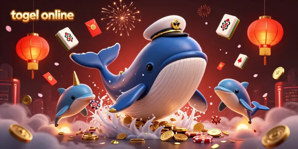Menangkan togel online dengan meriah dalam ilustrasi kasino yang dinamis dan penuh warna.