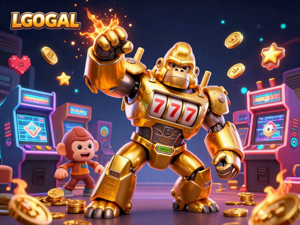 Experience exciting gameplay strategies with LGOGOAL's thrilling cartoon mech and vivid arcade elements.