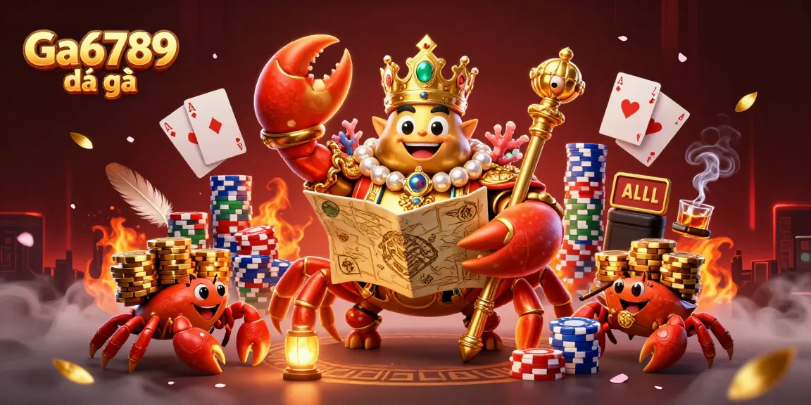 Engage in Ga6789 đá gà with thrilling cockfight arena elements and dynamic gambling visuals.