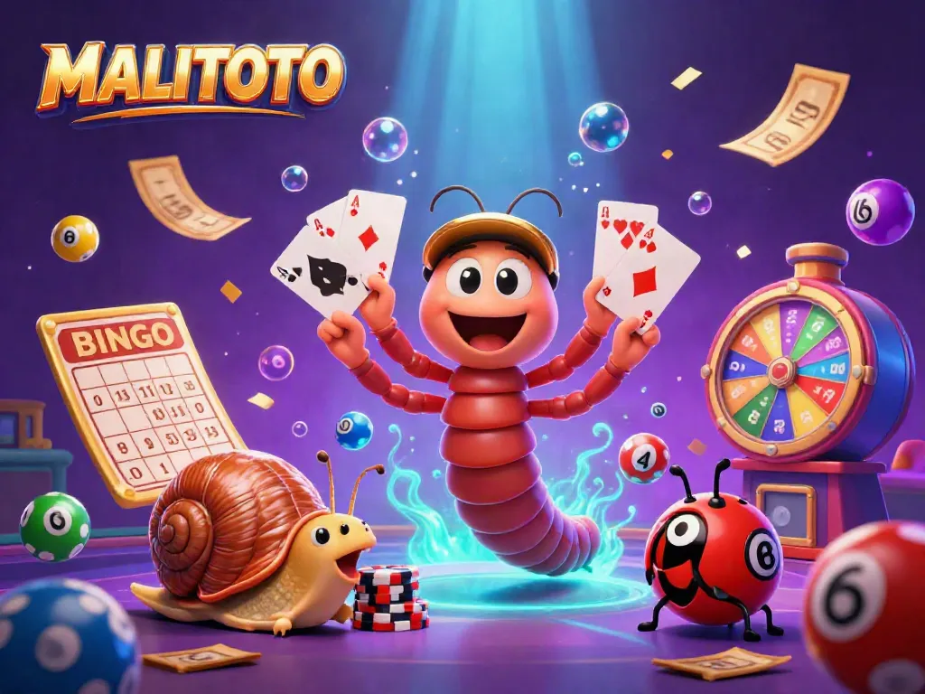 MALITOTO's colorful casino scene brings excitement to life with dynamic gambling elements and engaging characters.